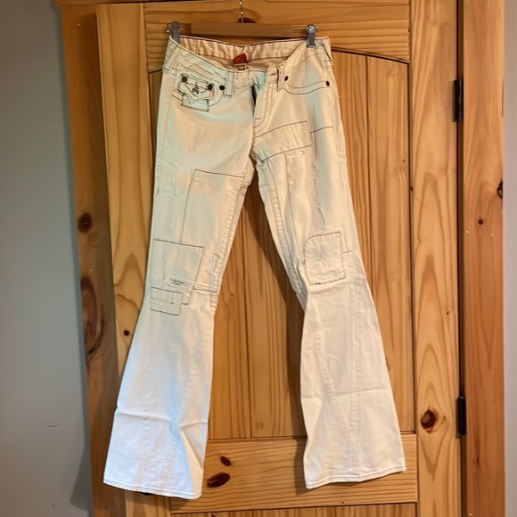 True Religion Joey Patch flare jeans - Picture 2 of 14